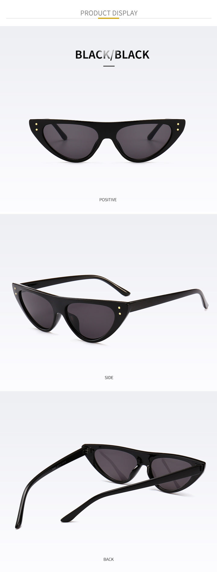 Chic Cat-Eye Sonnenbrille mit erhöhtem Design Karnz
