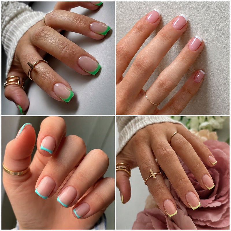 Kunstnagelset mit bunten Farbverläufen Karnz