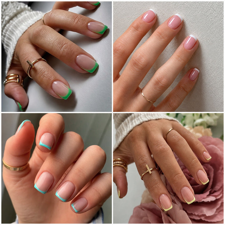 Kunstnagelset mit bunten Farbverläufen Karnz