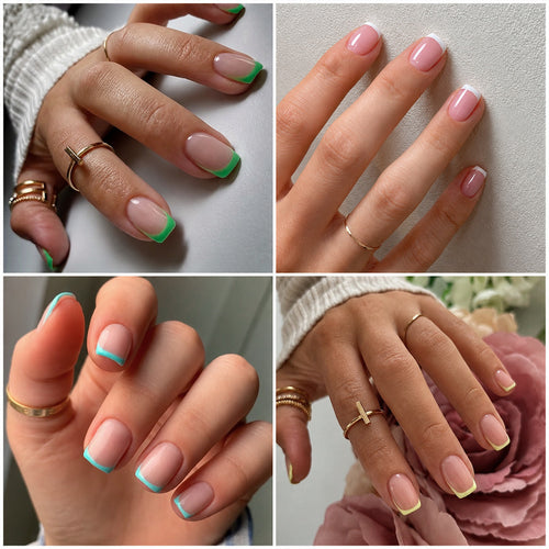 Kunstnagelset mit bunten Farbverläufen Karnz
