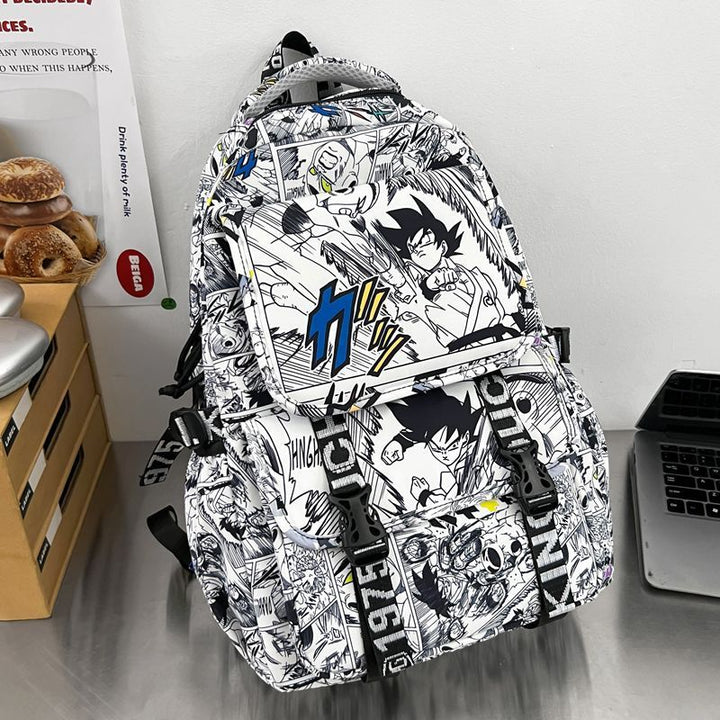 Rucksack Im Comic-Design mit Weichem Plüschanhänger Karnz