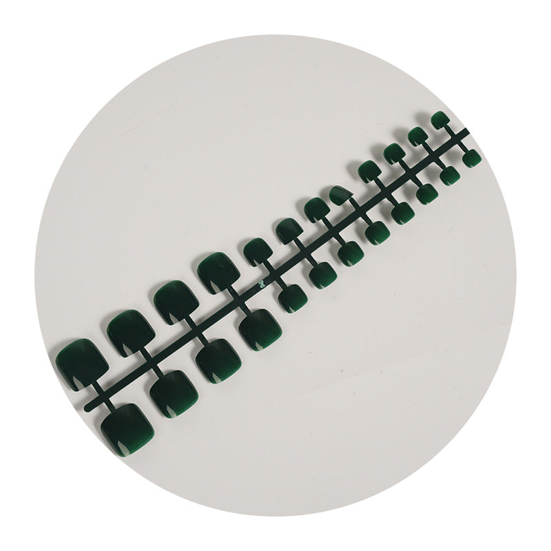 Glänzendes Kurzes Quadratisches Press-On Nagelset Karnz