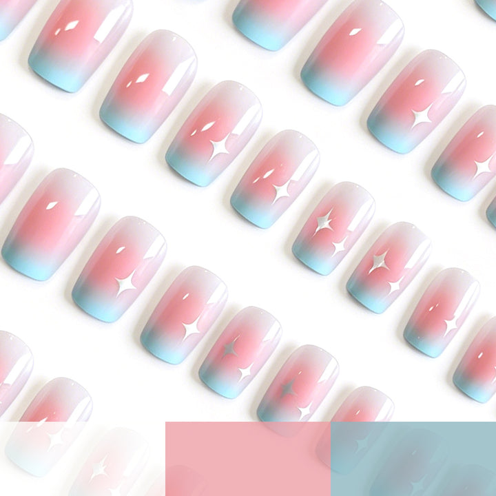 Künstlerische Ombre Nagelkunst Extensions Karnz