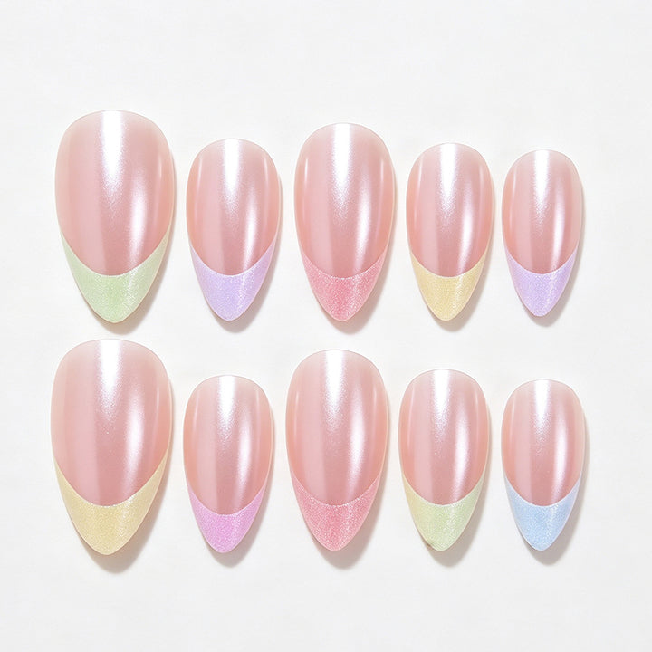 Gradient-Effekt Druck-On-Nagelspitzen Karnz