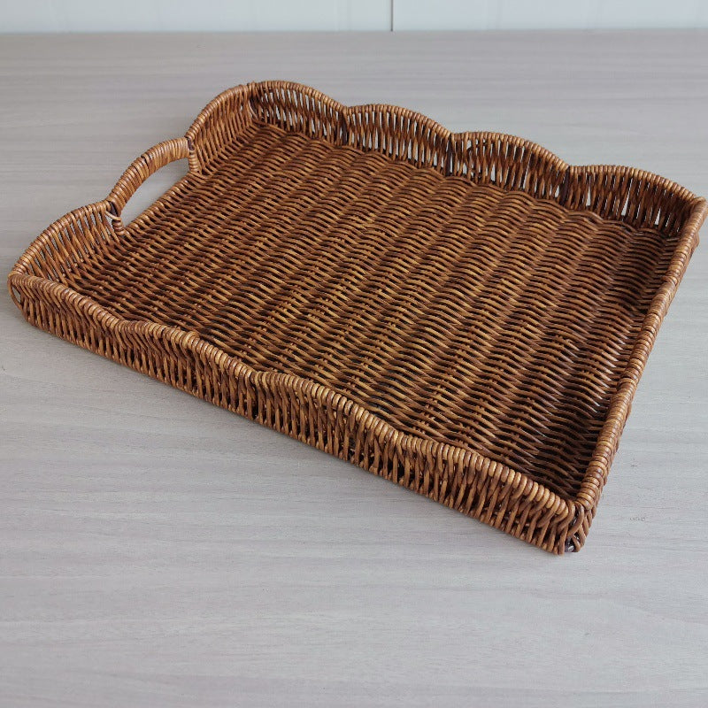 Elegante gewebte Servierplatte Karnz