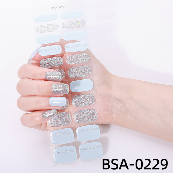 Funkelnde Glitzer-Nagelwraps