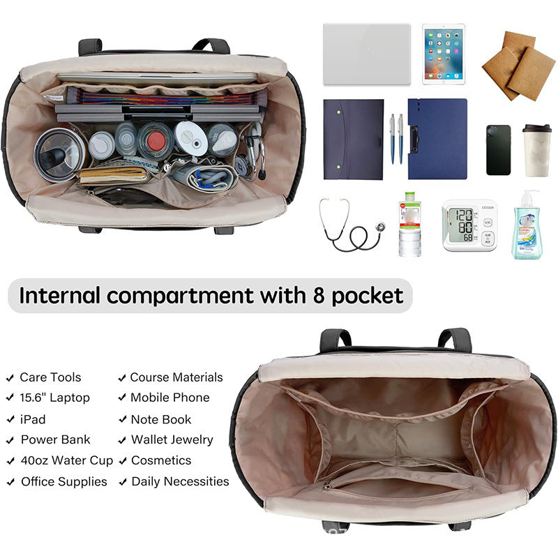 Praktische Handtasche mit Mehreren Fächern Karnz
