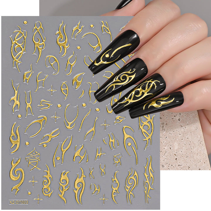 Floral Decorative Nail Art Aufkleber