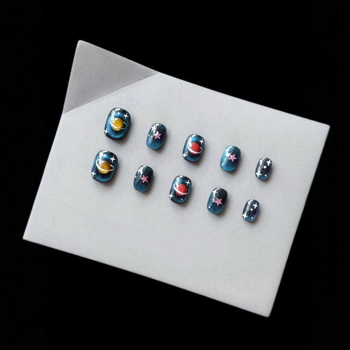 Himmelsthemen Press-On Nagelkunst Set