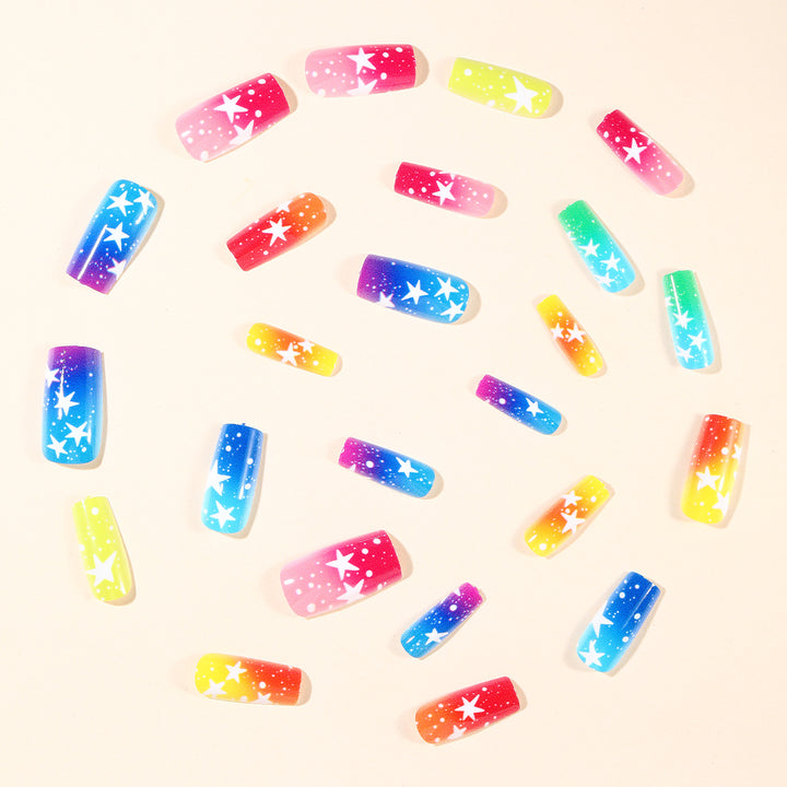Ombre Starry Nagelkunst Karnz