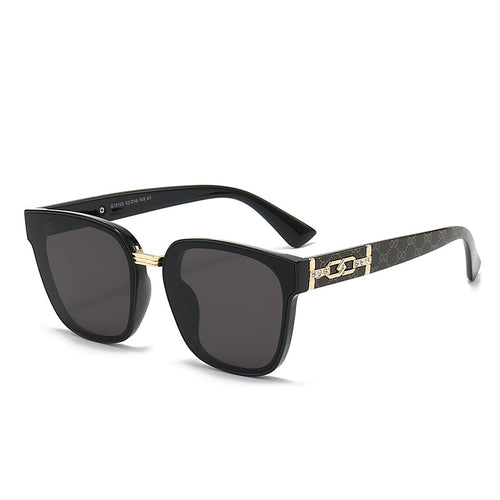 Damen Designer-Sonnenbrille mit luxuriösem Rahmen und angesagtem Schmuckdetail Karnz