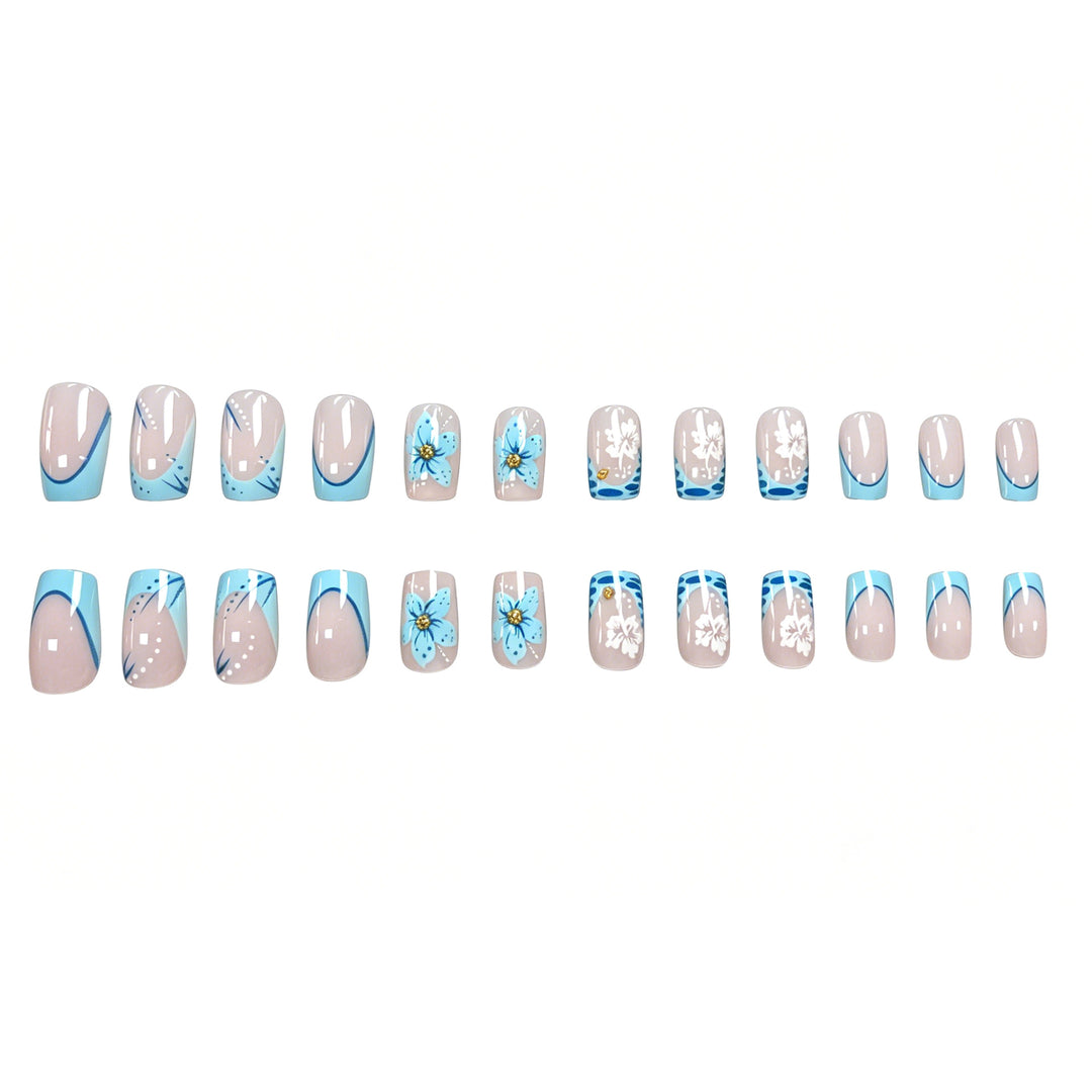 Dekorative florale Nagelkunstverlängerungen Karnz 1789915778