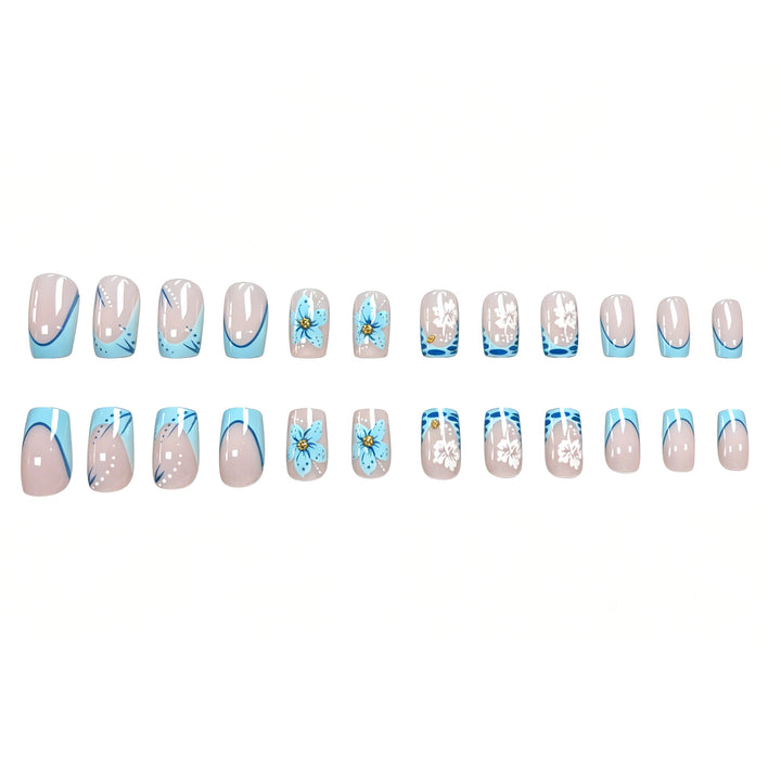 Dekorative florale Nagelkunstverlängerungen Karnz 1789915778