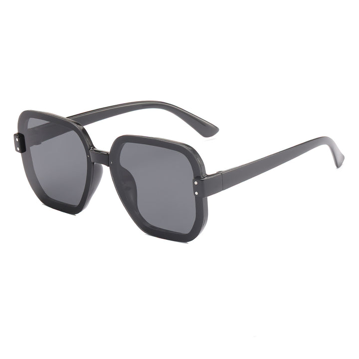 Damen modische quadratische Sonnenbrille mit gradienten Gläsern Karnz