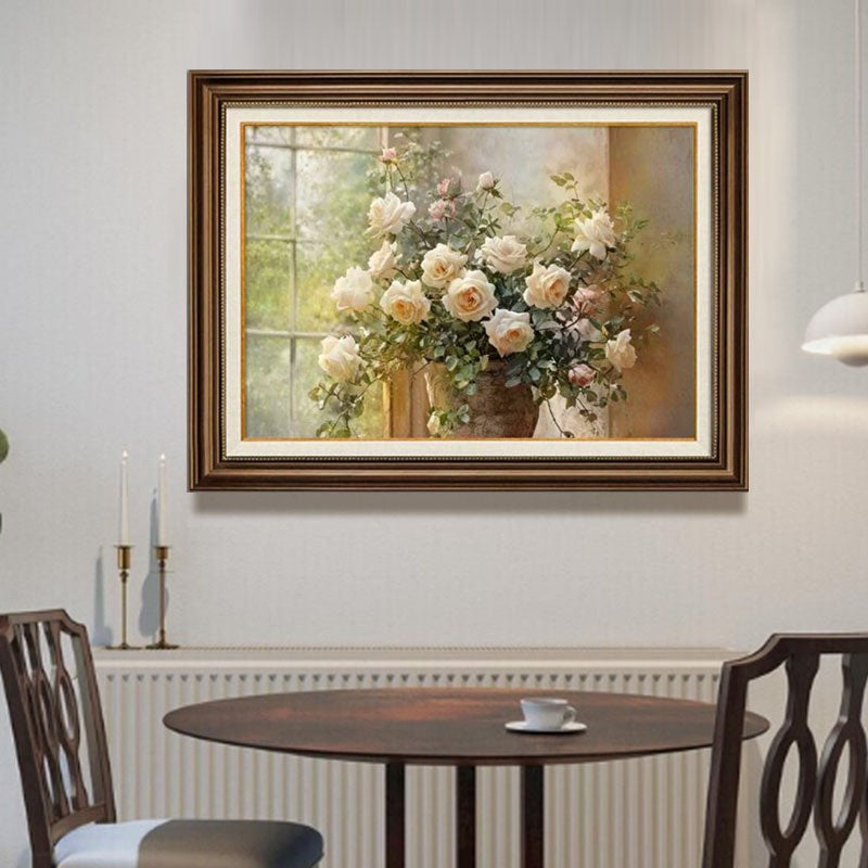 Vintage Blumenmuster Stillleben Kunstdruck