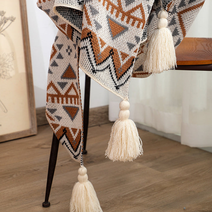Gemütliche Strickdecke