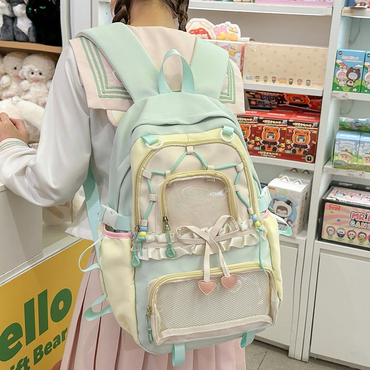 Stylische Multi-Compartment Mode Rucksack Karnz
