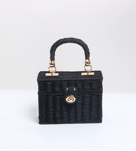 Damen Handtasche im strukturierten Korbdesign Karnz