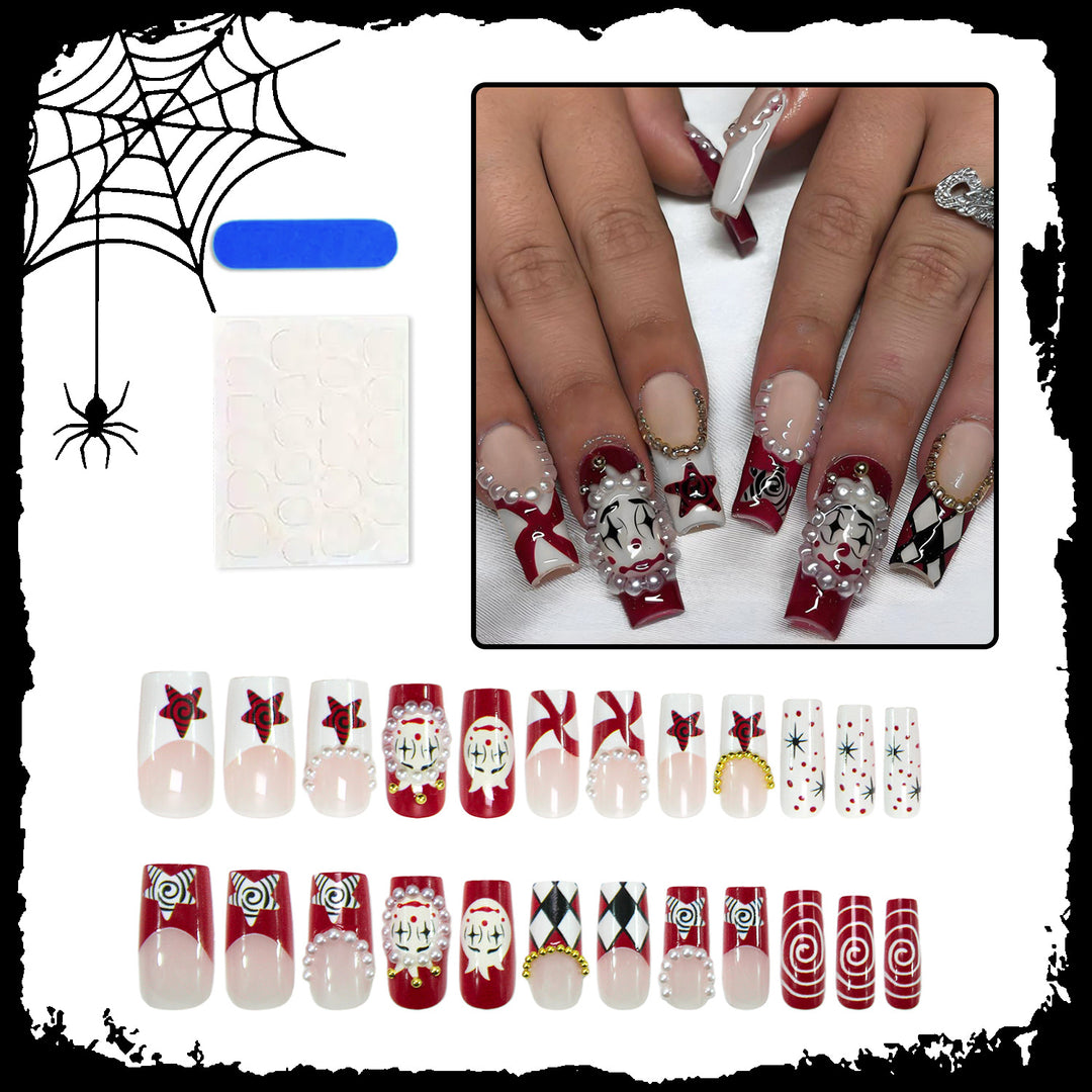Kunstnagelset mit einzigartigen Spukmotiven Karnz