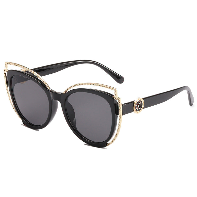 Damen Cat-Eye Sonnenbrille mit funkelndem Detail Karnz