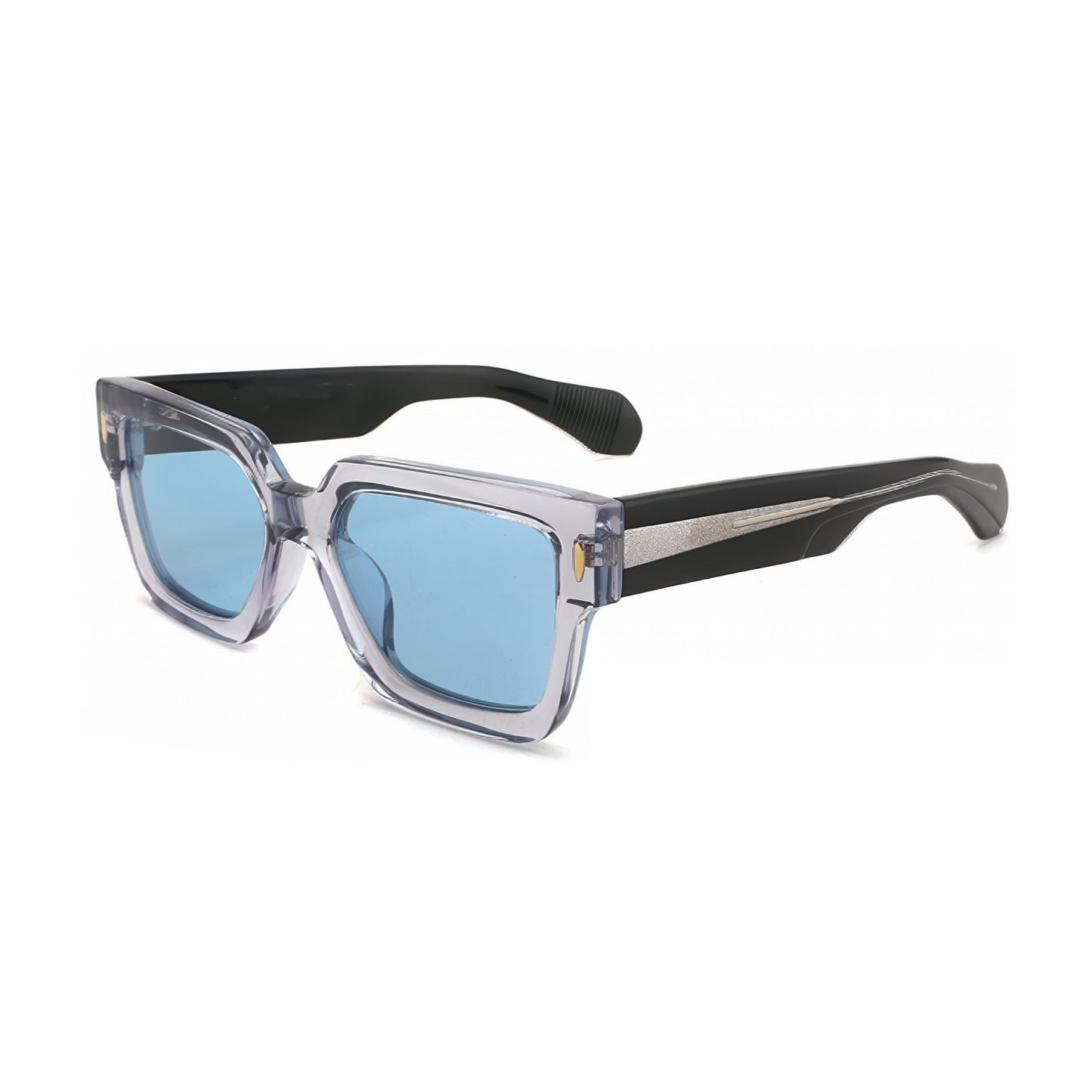Damen modische Sonnenbrille im modernen, transparenten Hybrid-Design Karnz