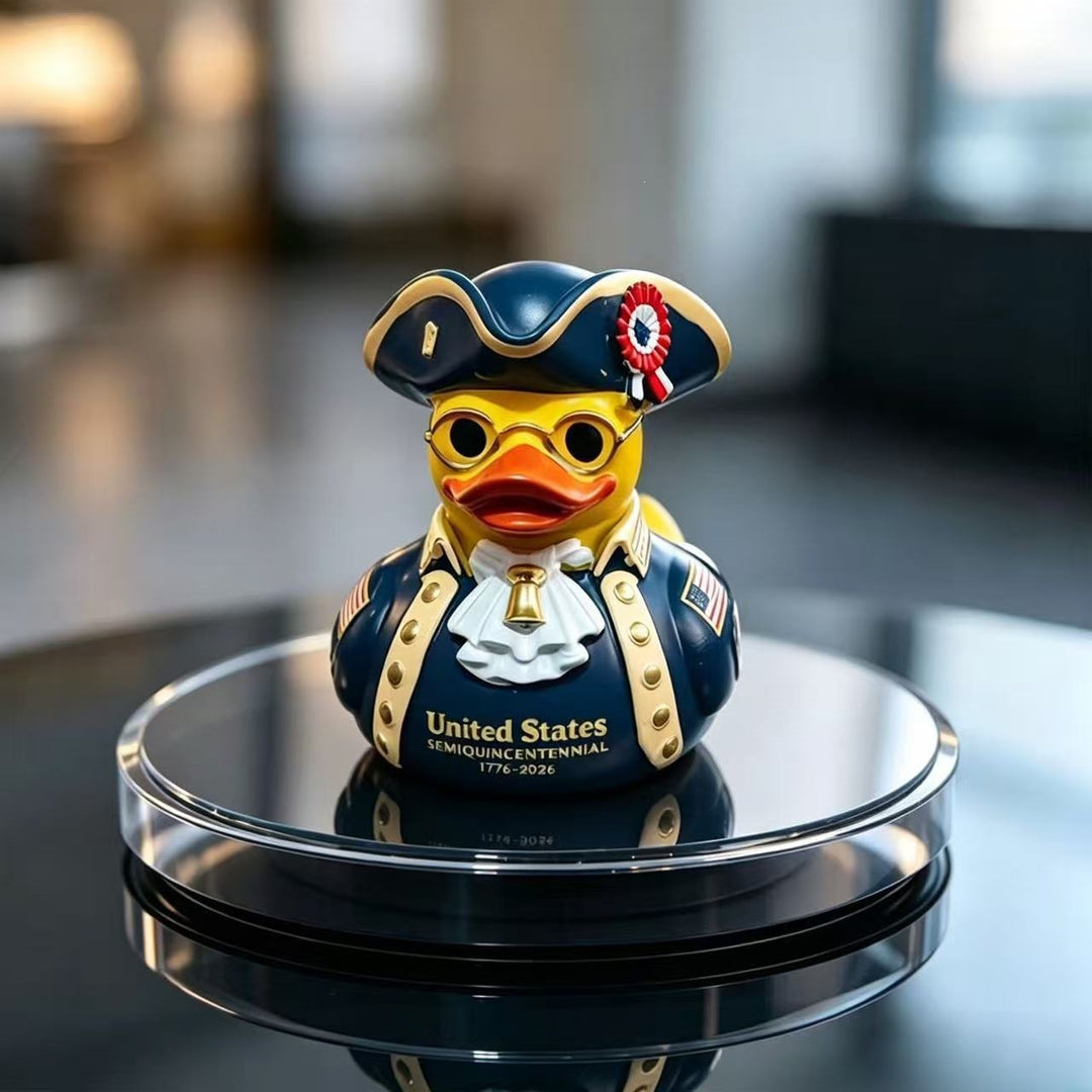 Patriotische Dekorative Gummi-Entenstatue Karnz