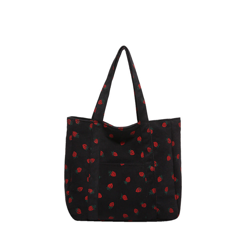WoStylish Corduroy Einkaufstasche Karnz