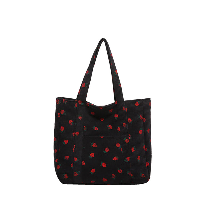 WoStylish Corduroy Einkaufstasche Karnz
