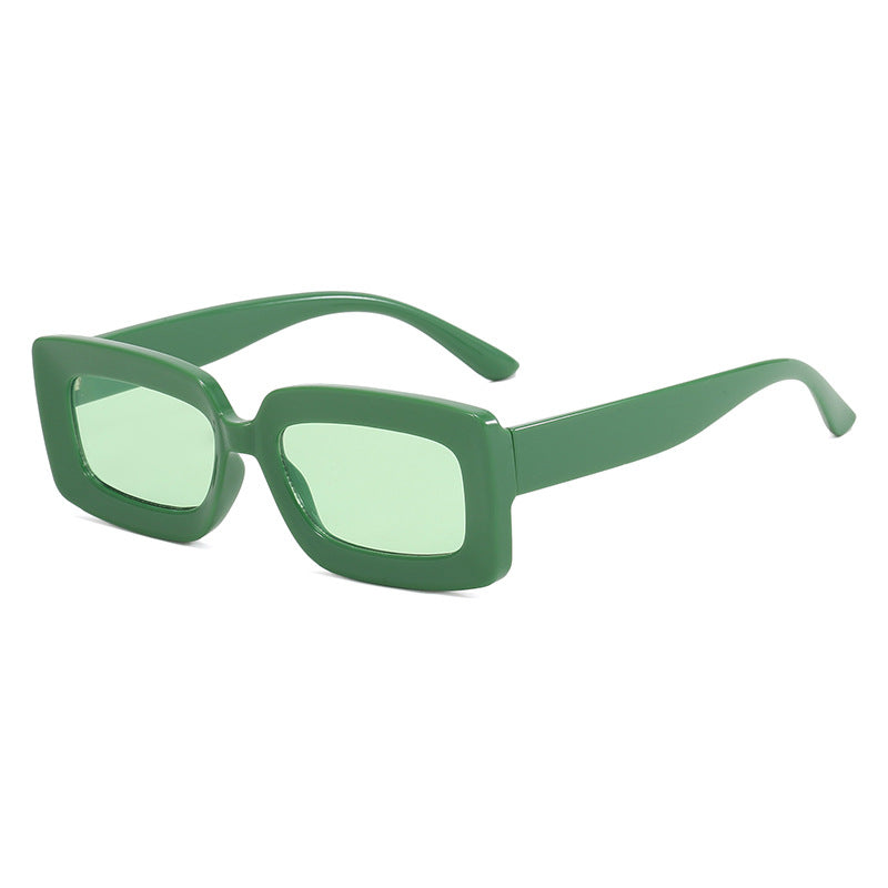 Damen futuristische Quadratische Sonnenbrille Karnz