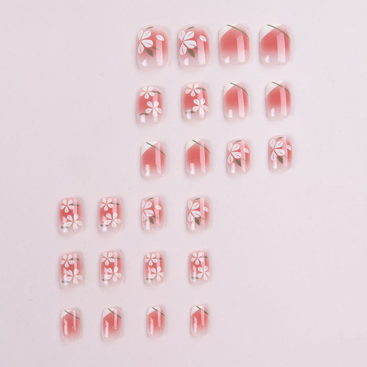 Künstlerisches Floral Nagelkunstdesign