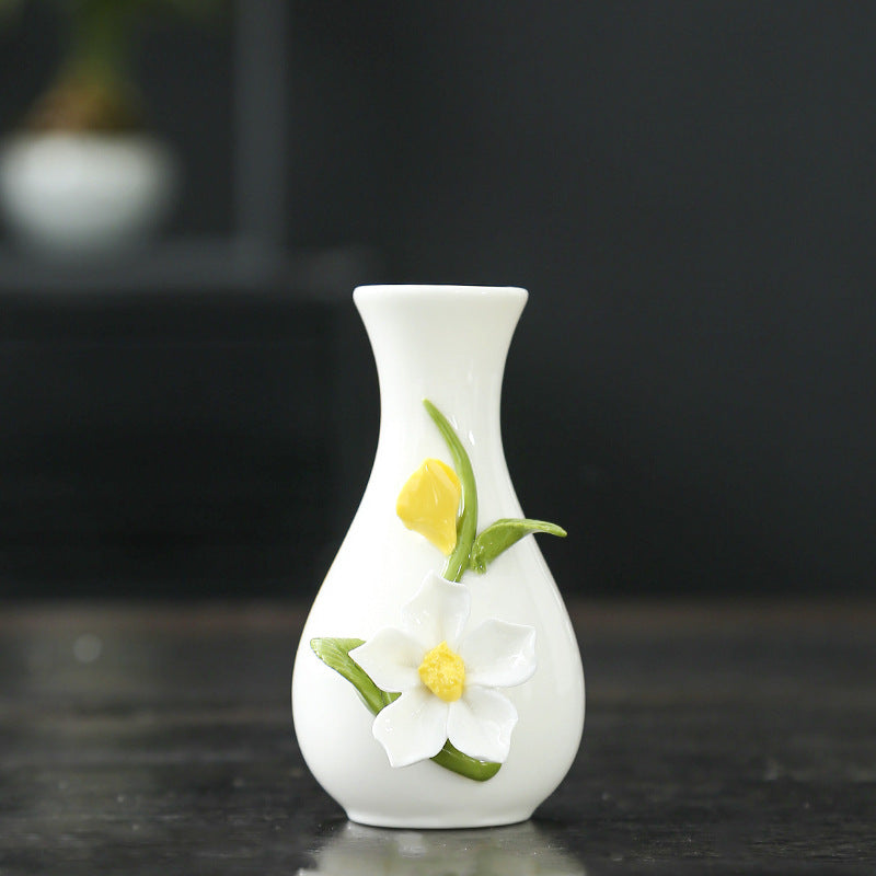 Florale Kunst Keramikvase Karnz