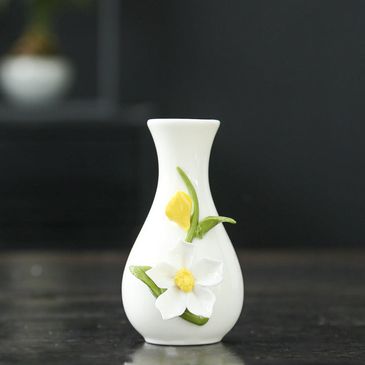 Florale Kunst Keramikvase Karnz