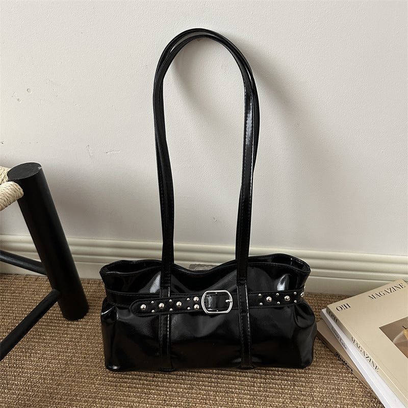 Elegante weiche Kunstleder-Handtasche
