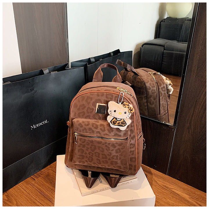Stylische Tierdruck Mini-Rucksack