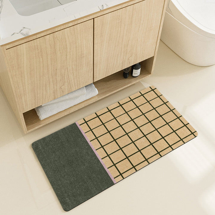 Stylische geometrische Muster-Badmatte Karnz