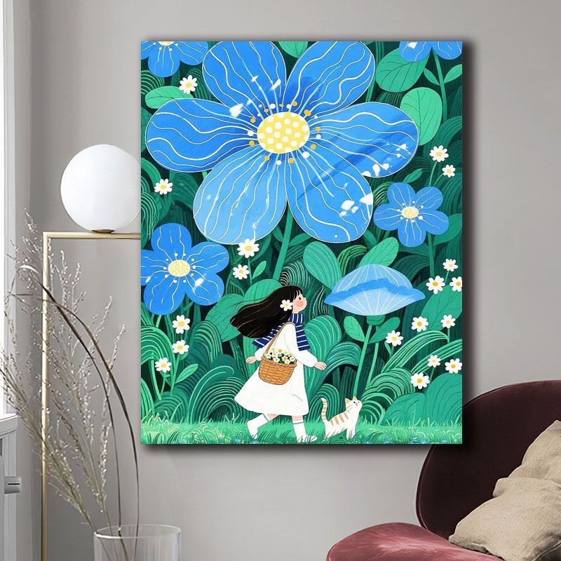 Floral Fantasy Wandkunst Karnz