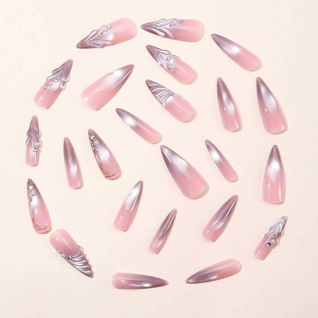 Elegante 3D-Gel-Nagelkunstverlängerungen Karnz