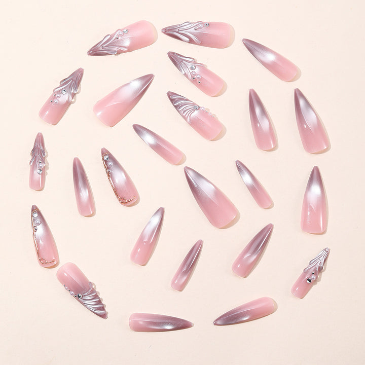 Elegante 3D-Gel-Nagelkunstverlängerungen Karnz
