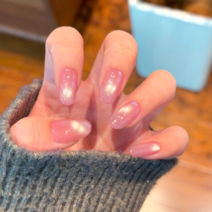 Premium Glänzende Quadratische Press-On-Nagelerweiterungen