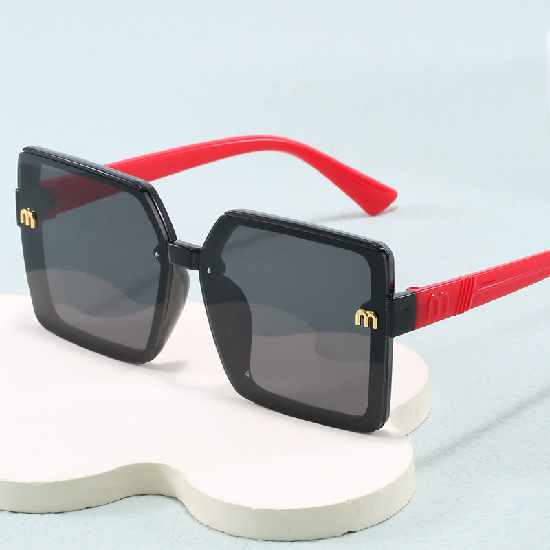 Damen modische quadratische Sonnenbrille mit verspiegeltem Verlauf Karnz