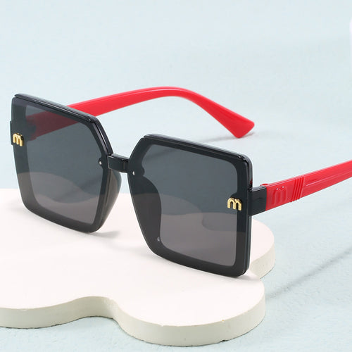 Damen modische quadratische Sonnenbrille mit verspiegeltem Verlauf Karnz