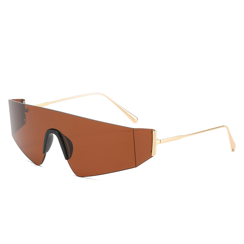Damen futuristische Oversized-Sonnenbrille Karnz