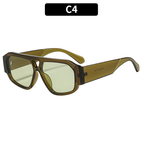 Fette geometrische Schild Sonnenbrille 1787664388