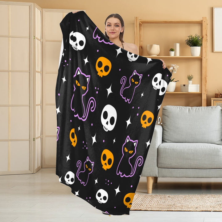 Gemütliche Halloween-Themen Fleece Decke
