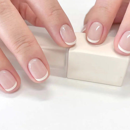 Elegantes French Tip Nail Art Set Karnz