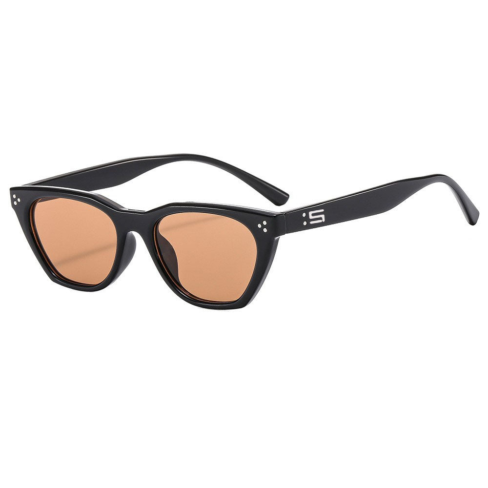 Damen Retro-inspirierte Sonnenbrille mit markantem Rahmen Karnz