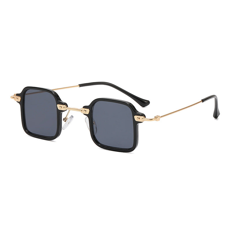 Damen quadratische Fashion-Sonnenbrille mit stylishem Metallrahmen Karnz