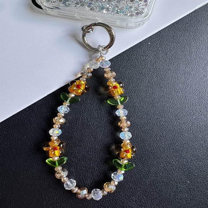 Floral Perlen Schlüsselanhänger Kette Karnz