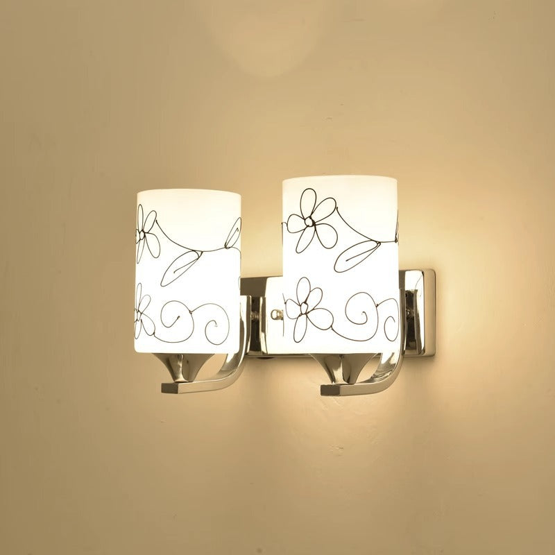 Künstlerisches Blumen Design Wandlampe