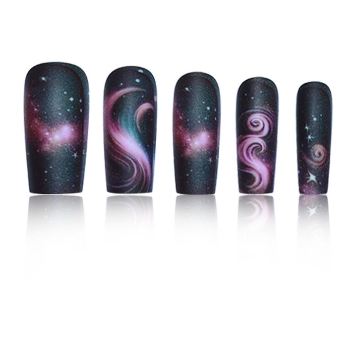 Galaxy-Themed Press-On Nail Extensions Karnz